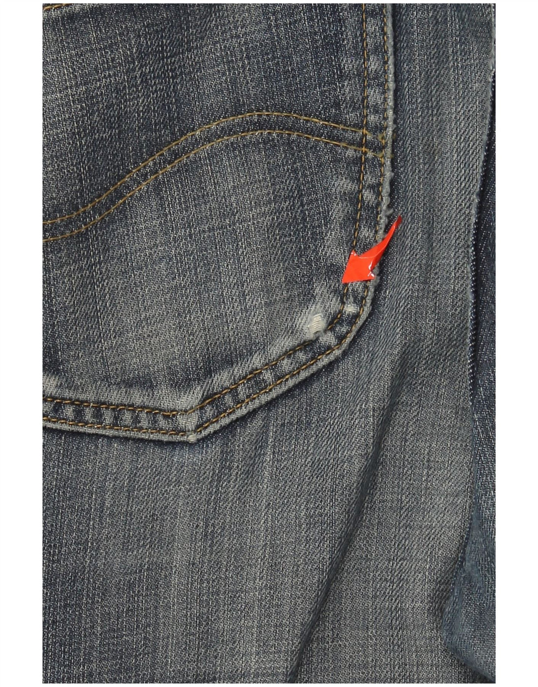 Lee Mens REED Straight Jeans W38 L32 Azul Algodão