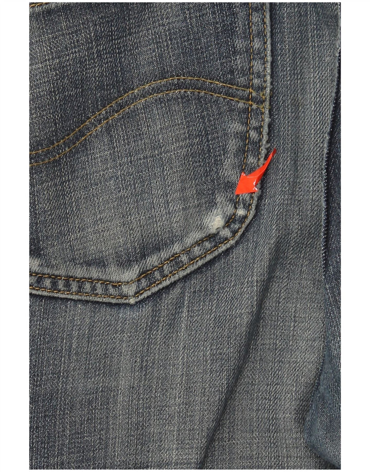 Lee Mens REED Straight Jeans W38 L32 Azul Algodão