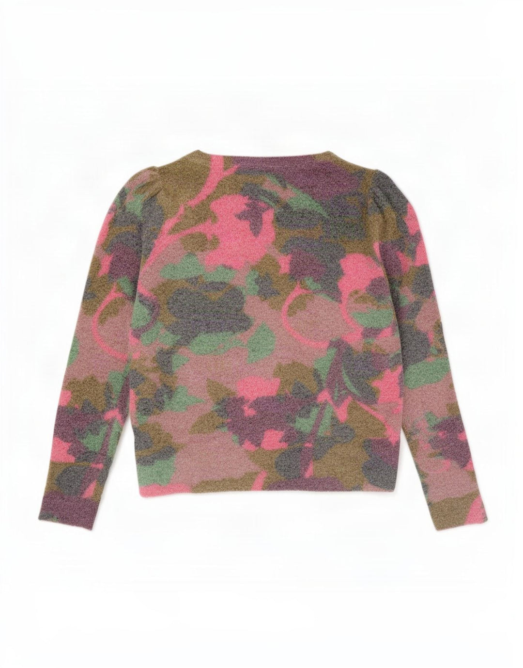 Suéter feminino com gola canoa White Stuff Reino Unido 14 grande multicolorido