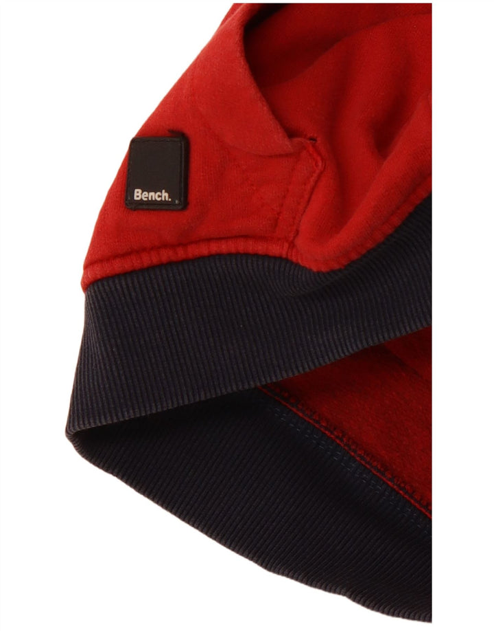 Suéter gráfico com capuz BENCH Boys 11-12 anos algodão vermelho