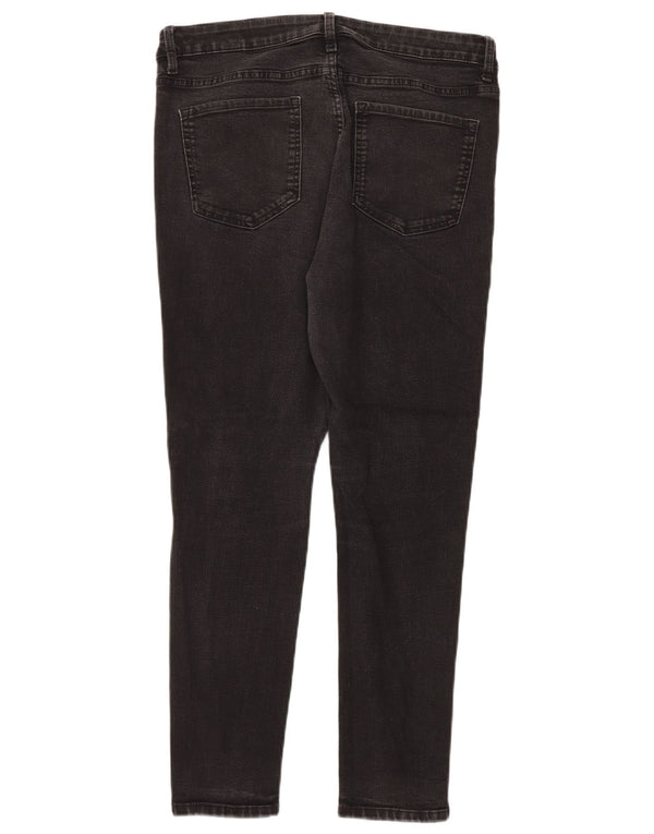 Marks & Spencer Feminino The Ivy Skinny Jeans Reino Unido 16 Grande W34 L28 Preto