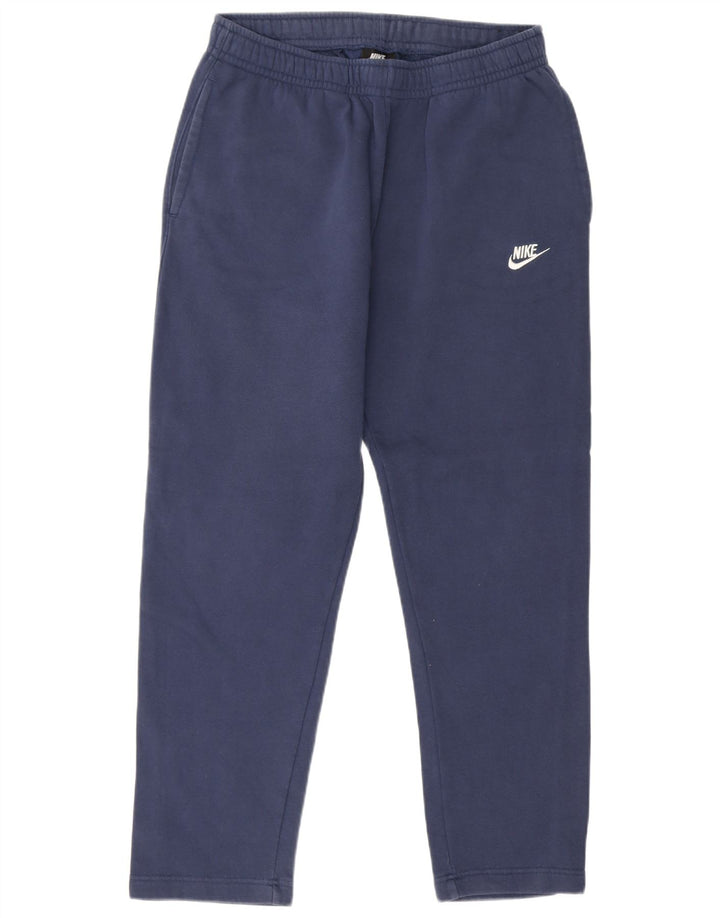 Calça de treino masculina Nike médio azul marinho algodão