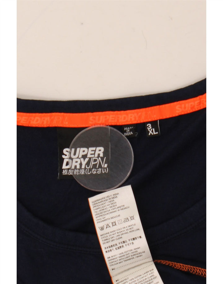 Colete masculino Superdry 3XL algodão azul marinho