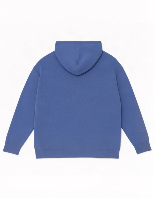 Suéter cardigã feminino com capuz grande Marks & Spencer UK 18 XL azul