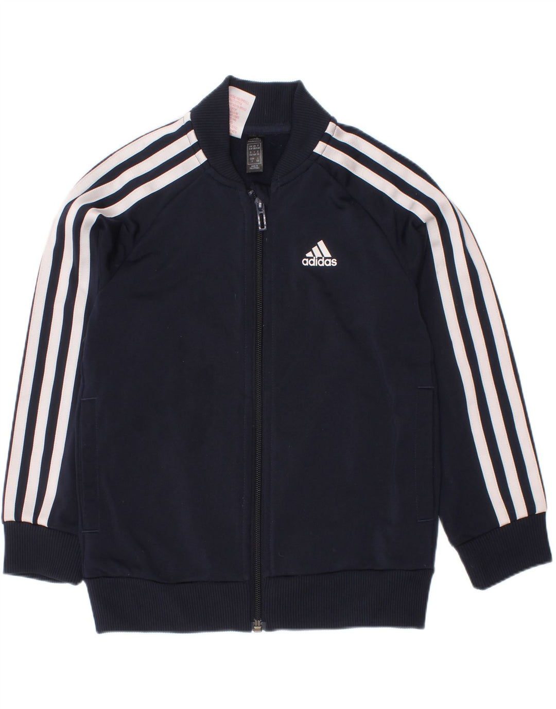 Casaco de treino Adidas Boys 5-6 anos azul marinho poliéster