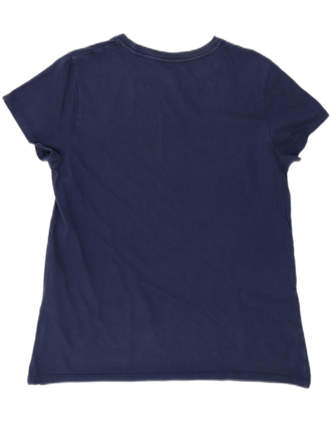 Camiseta feminina Levi's UK 16 grande algodão azul marinho