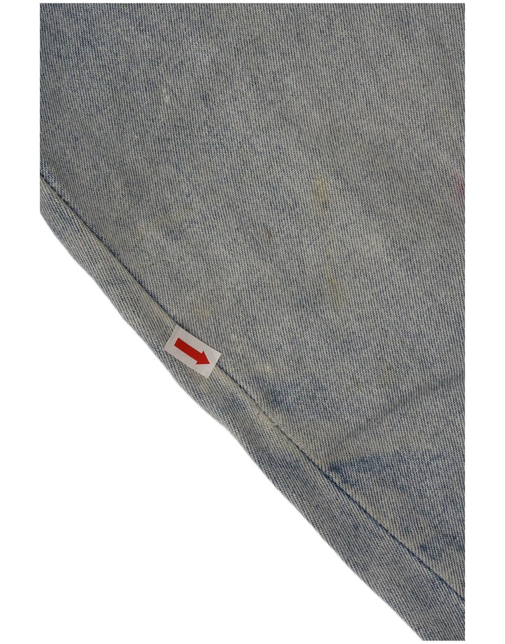 Roccobarocco Calça Jeans Feminina Cintura Alta Cônica IT 45 Médio W31 L31 Azul