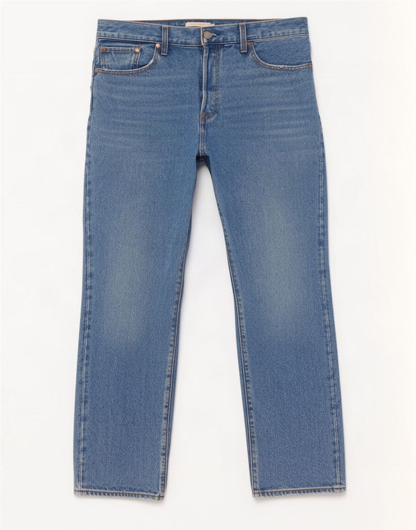 Calça jeans feminina Levi's Wedgie Crop Straight W32 L26 algodão azul