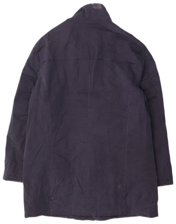 Casaco corta-vento masculino Marks & Spencer Reino Unido 38 algodão azul marinho médio