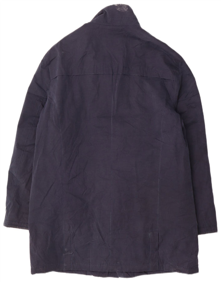 Casaco corta-vento masculino Marks & Spencer Reino Unido 38 algodão azul marinho médio