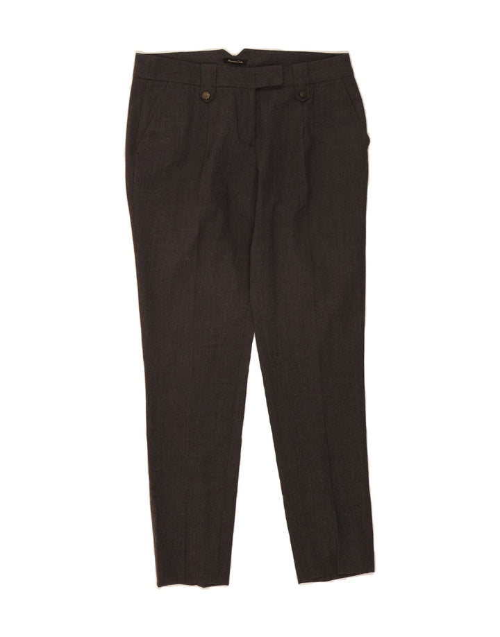 MASSIMO DUTTI Womens Slim Suit Trousers US 40 Medium W30 L28 Grey Vintage Massimo Dutti and Second-Hand Massimo Dutti from Messina Hembry 