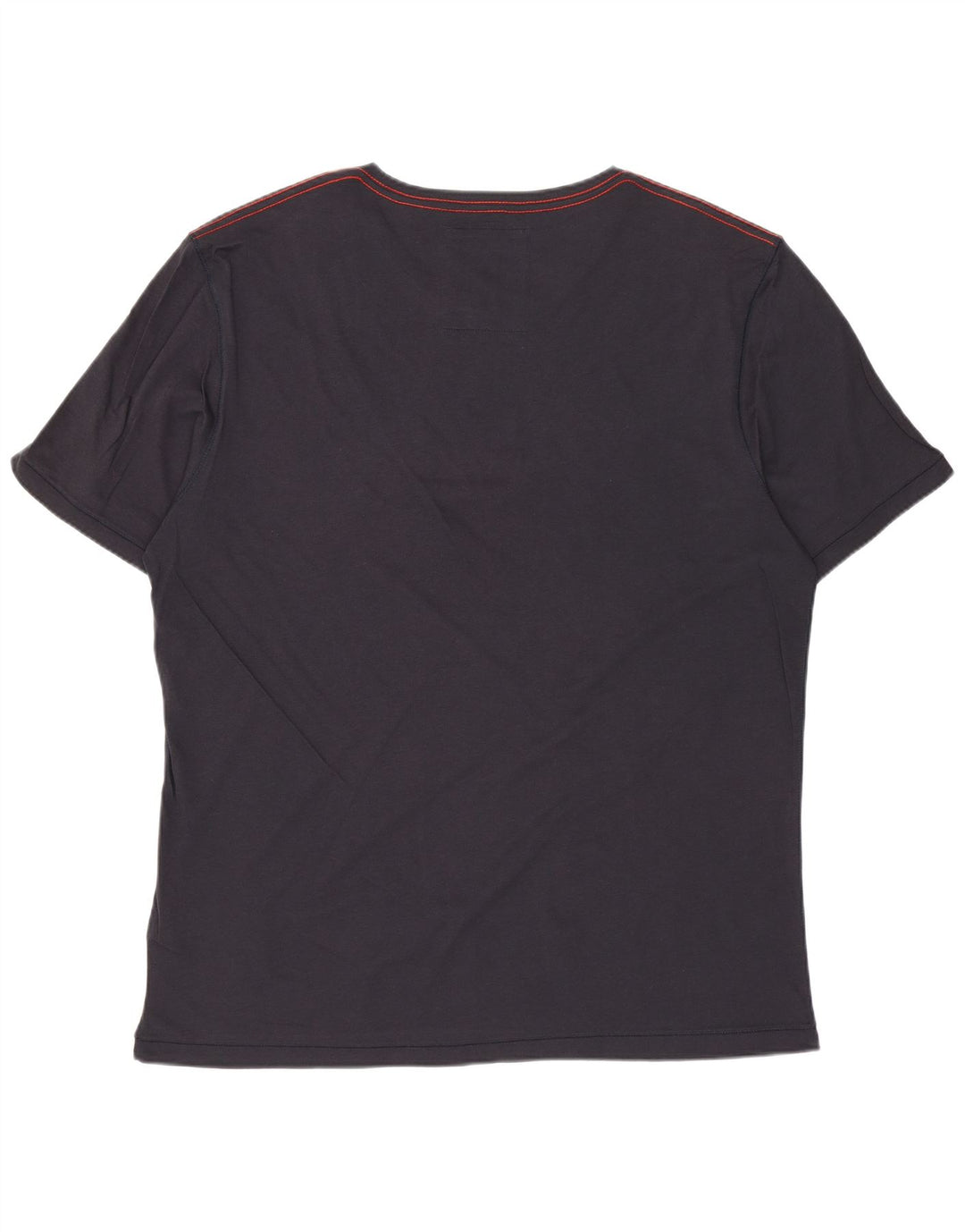 Camiseta gráfica masculina Ted Baker tamanho superior 5 XL azul marinho algodão