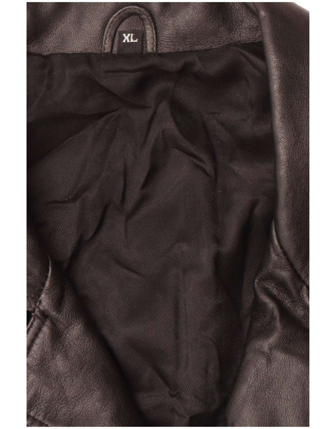 Jaqueta de couro masculina vintage UK 42 XL couro preto