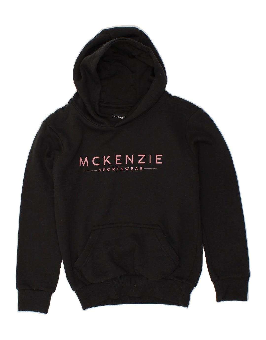 MCKENZIE Girls Graphic Hoodie Jumper 10-11 Years Black Cotton Vintage Mckenzie and Second-Hand Mckenzie from Messina Hembry 