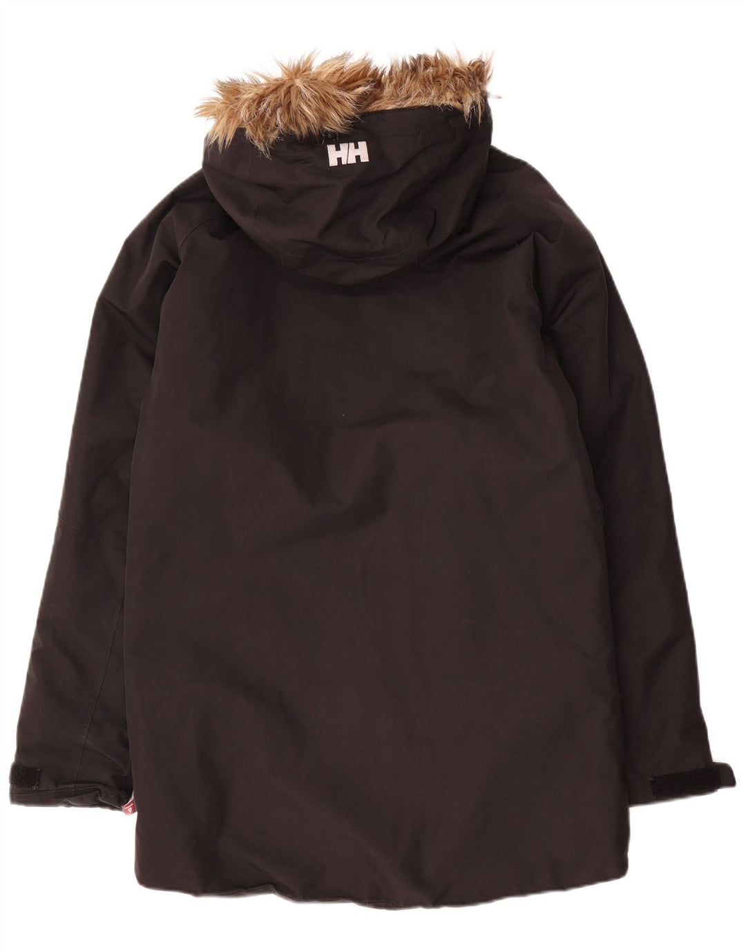 Jaqueta Parka masculina com capuz Helly Hansen Reino Unido 36 poliéster preto pequeno