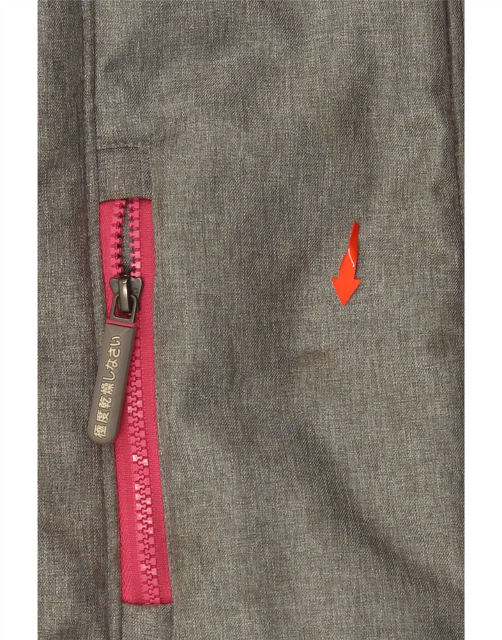 Jaqueta corta-vento feminina SUPERDRY The Windtrekker Graphic UK 6 XS cinza