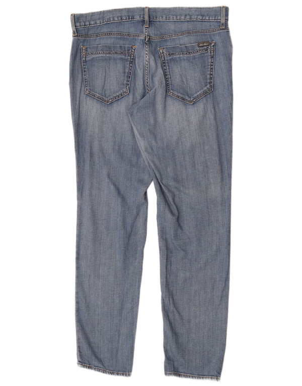 Eddie Bauer Calça jeans feminina Boyfriend Fit Slim EUA 10 grande W32 L30 azul