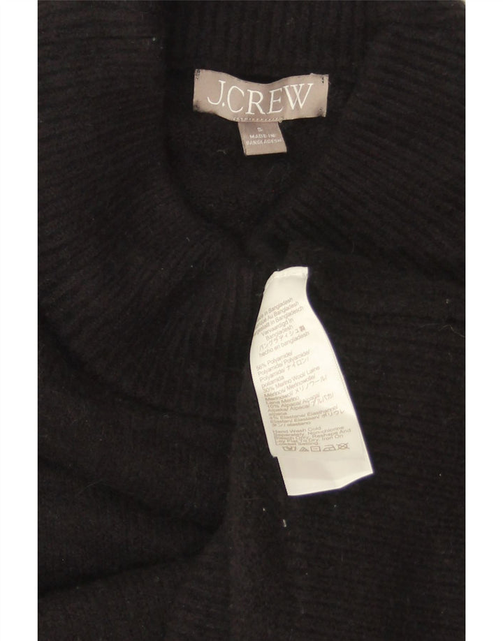 J. CREW Suéter feminino grande com gola tartaruga e gola redonda Reino Unido 10 pequeno preto