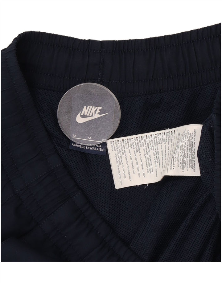 Shorts esportivos masculinos Nike médio azul marinho poliéster