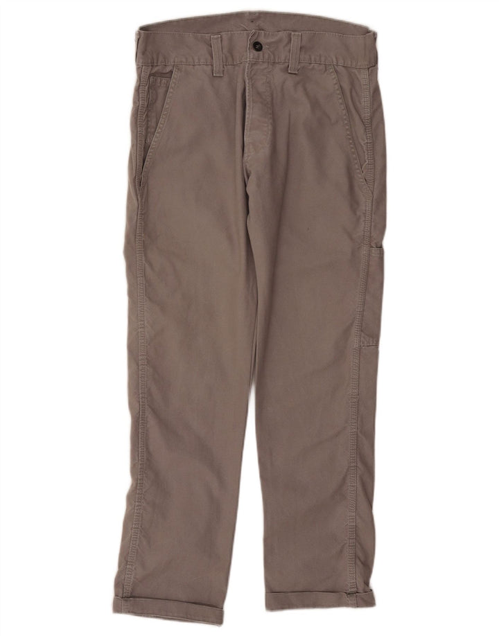 Calça cargo reta masculina Levi's pequena W29 L28 algodão cinza