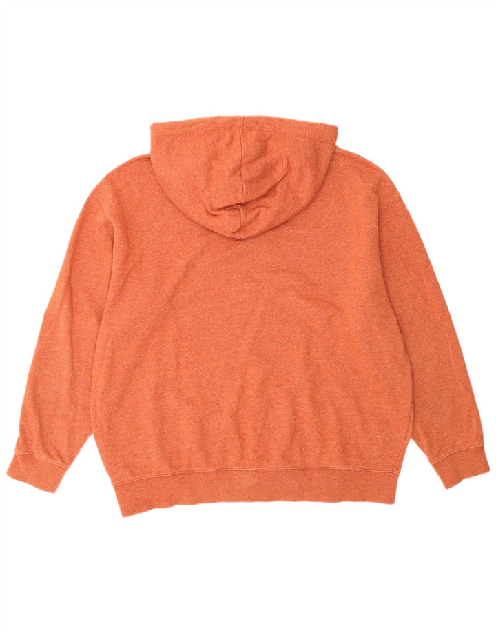 NIKE Mens Hoodie Jumper Pequeno Algodão Laranja