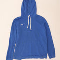 Nike Mens Hoodie Jumper Grande Algodão Azul