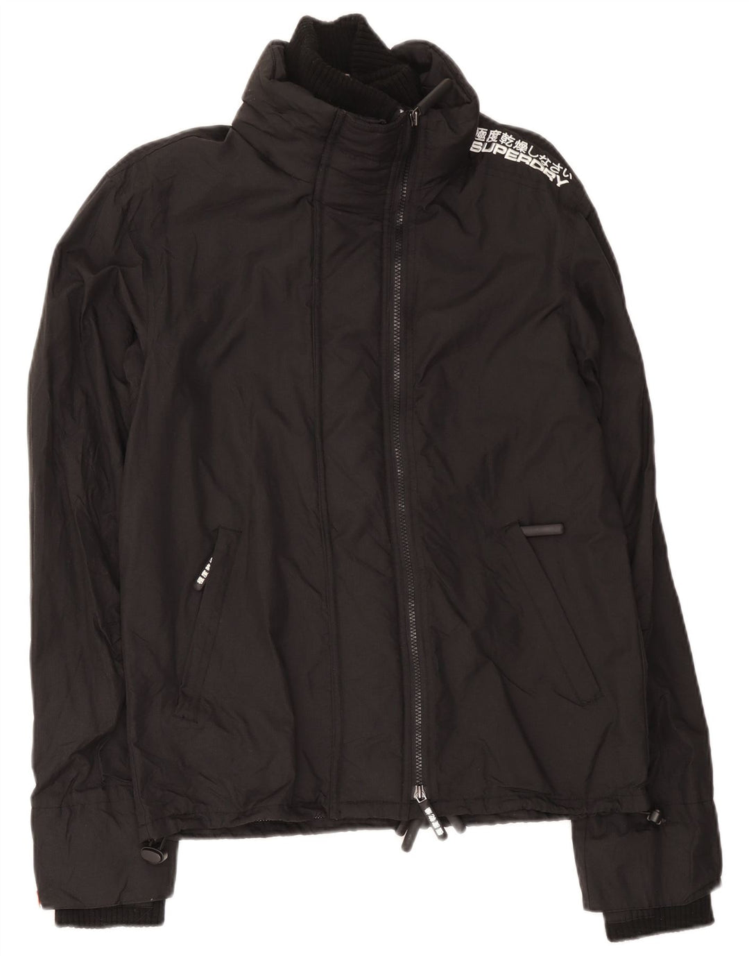 Jaqueta corta-vento masculina Superdry Graphic UK 38 médio preto nylon