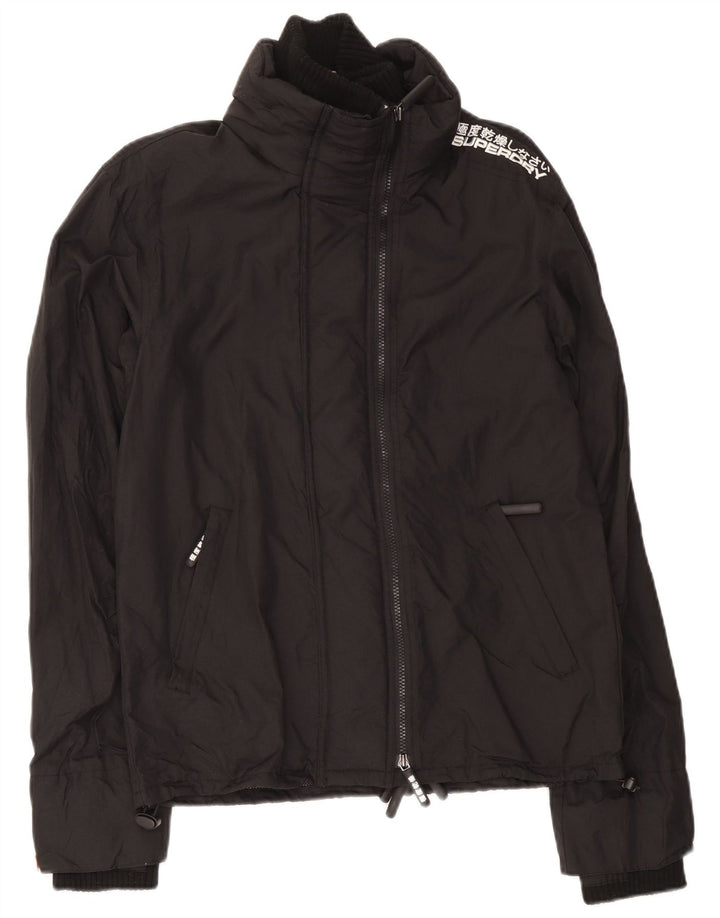 Jaqueta corta-vento masculina Superdry Graphic UK 38 médio preto nylon