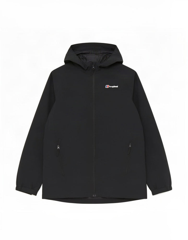Jaqueta de chuva com capuz Berghaus Boys 12-13 anos preta poliamida