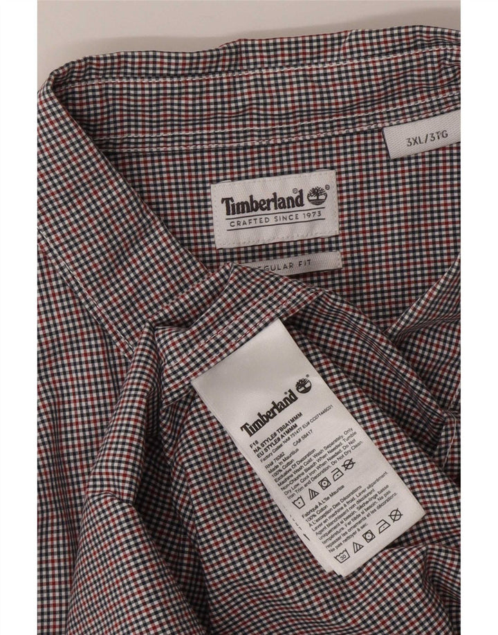 Camisa masculina Regular Fit Timberland 3XL algodão guingão multicolorido