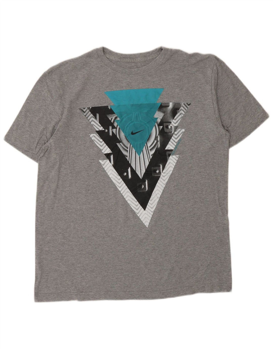 Camiseta gráfica masculina NIKE cinza médio