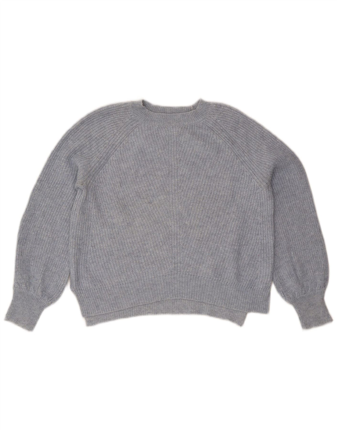 Suéter feminino Marks & Spencer com gola redonda grande, Reino Unido 10 pequeno azul