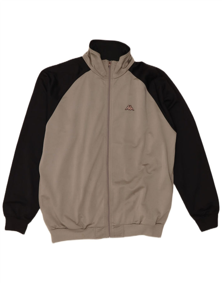 Kappa Mens Treino Top Jacket XL Cinza Colourblock Poliéster