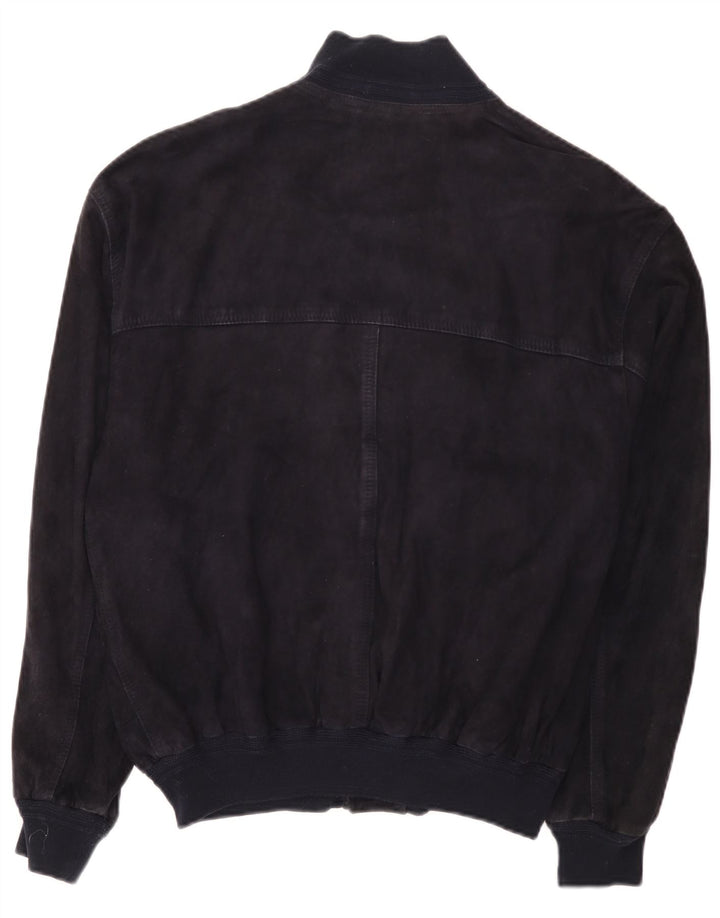 Jaqueta bomber masculina vintage IT 50 grande azul marinho