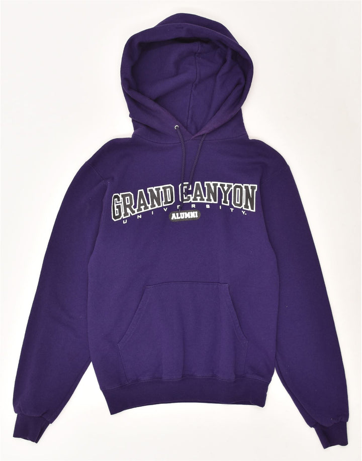 CHAMPION Mens Graphic Hoodie Jumper XS Purple Cotton Vintage Champion and Second-Hand Champion from Messina Hembry 