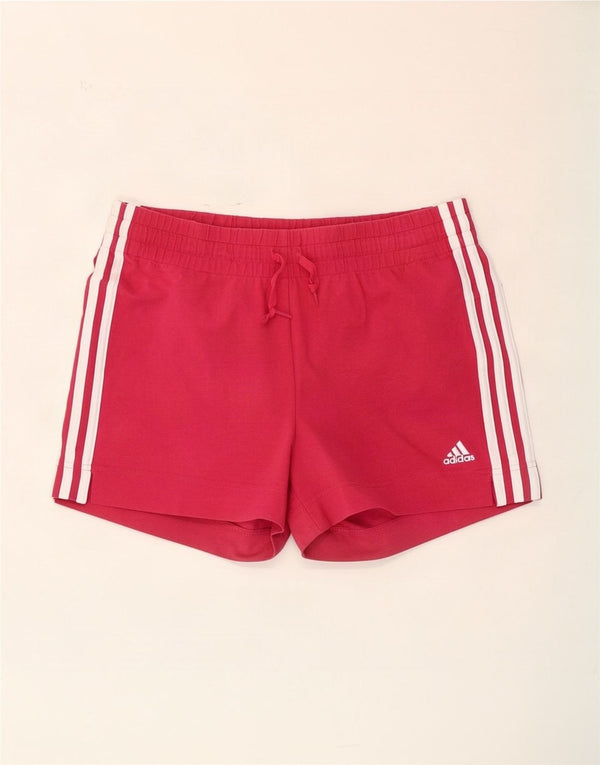 Shorts esportivos femininos Adidas UK 12/14 médio rosa algodão