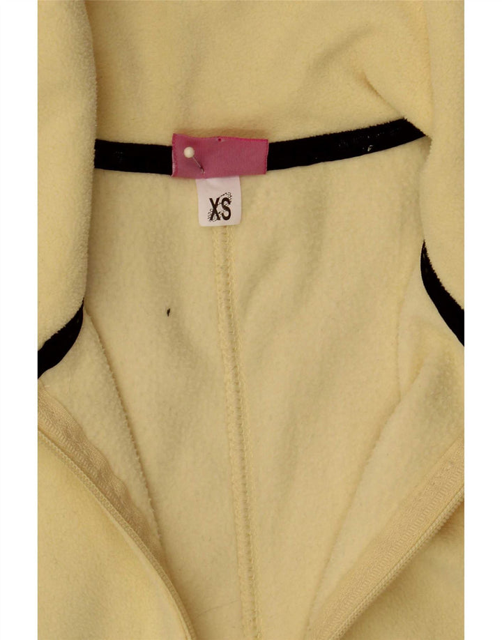 Jaqueta Asics Fleece Feminina UK 6 XS Amarelo