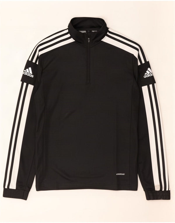 Adidas Mens Aeroready Graphic Top Manga Longa Pequeno Bloco Colorido Preto