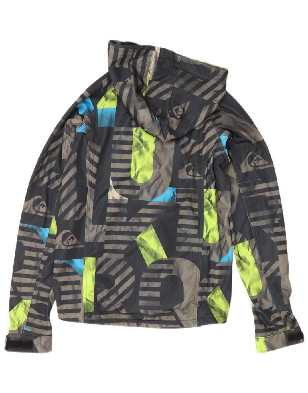 Jaqueta corta-vento gráfica Quiksilver Boys 13-14 anos multicolorida