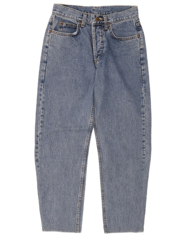 Calça jeans masculina Lee Chicago cintura alta cônica cortada W28 L25 algodão azul