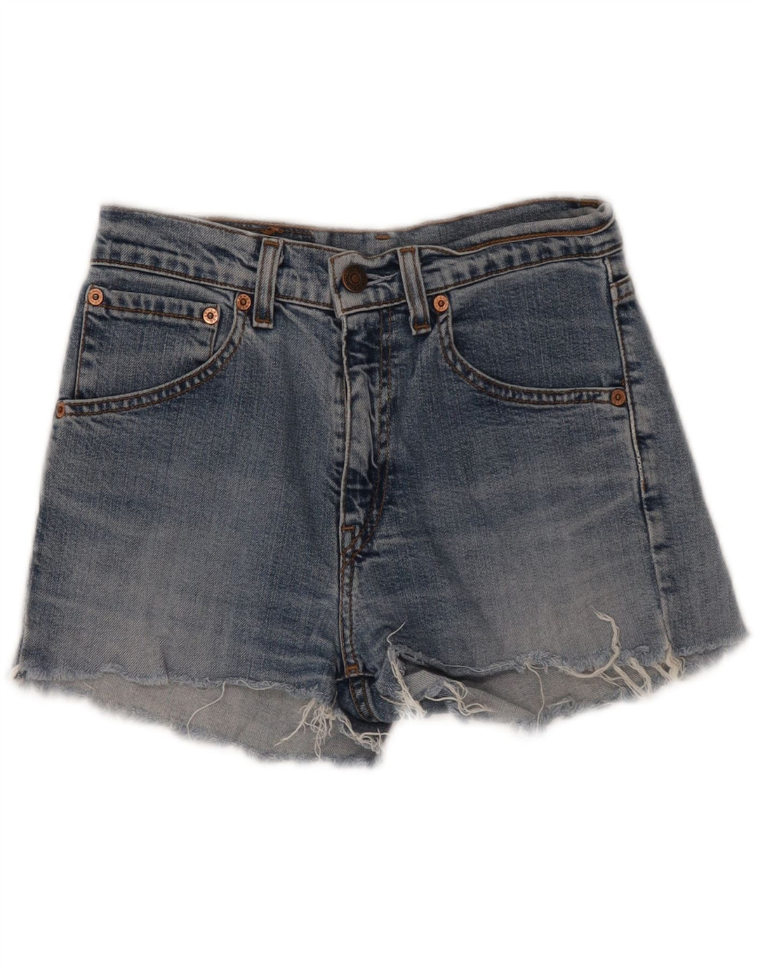 Shorts jeans feminino 525 da LEVI'S W28 azul médio