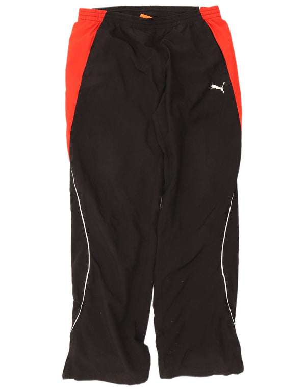 Calça de treino masculina Puma grande poliéster colorblock preto