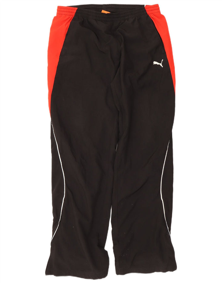 Calça de treino masculina Puma grande poliéster colorblock preto