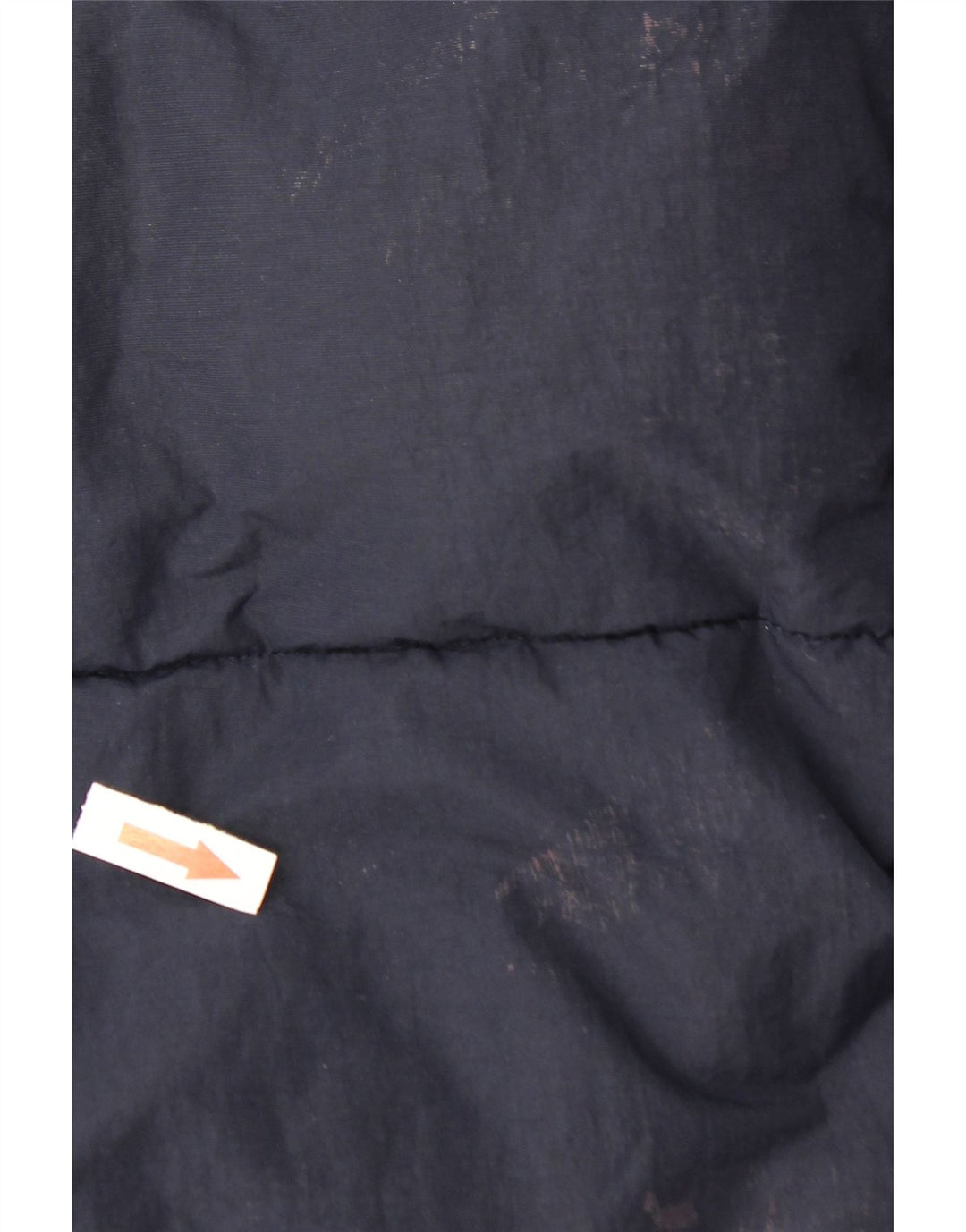 Jaqueta acolchoada com capuz masculina Zara UK 40 grande poliéster azul marinho