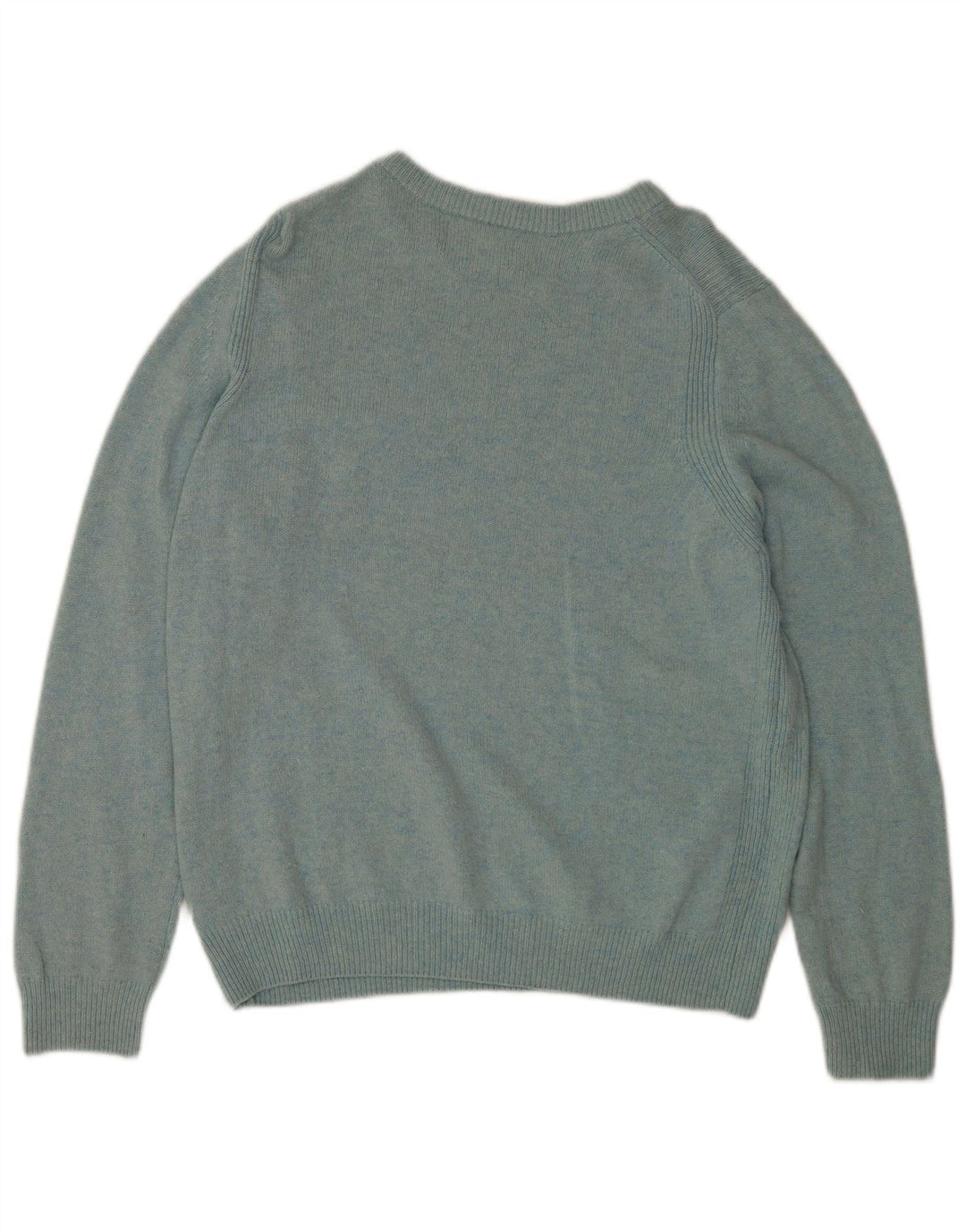 Suéter feminino Marks & Spencer com gola canoa Reino Unido 16 grande lã azul