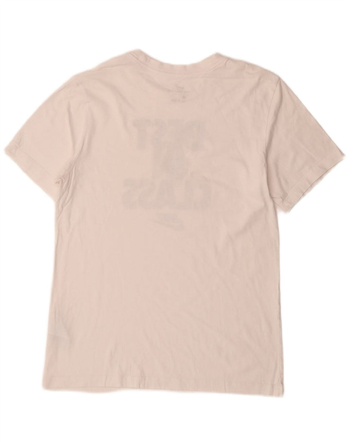 Camiseta Nike masculina gráfica Top médio algodão branco