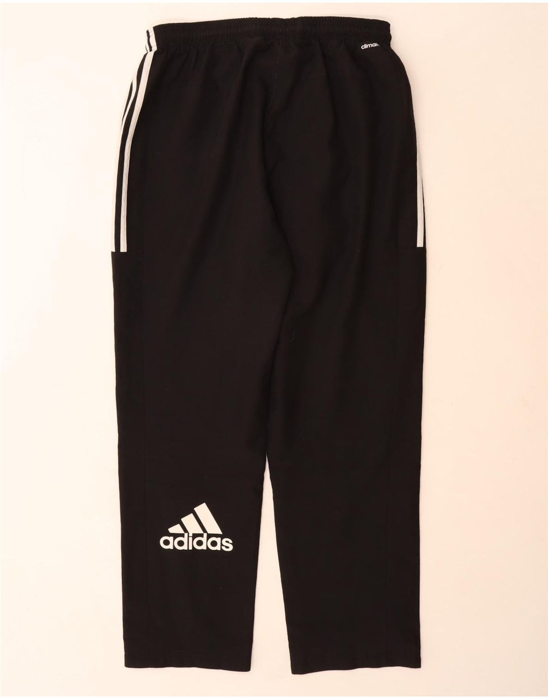 Calça de treino masculina Adidas Climalite Graphic grande poliéster preto