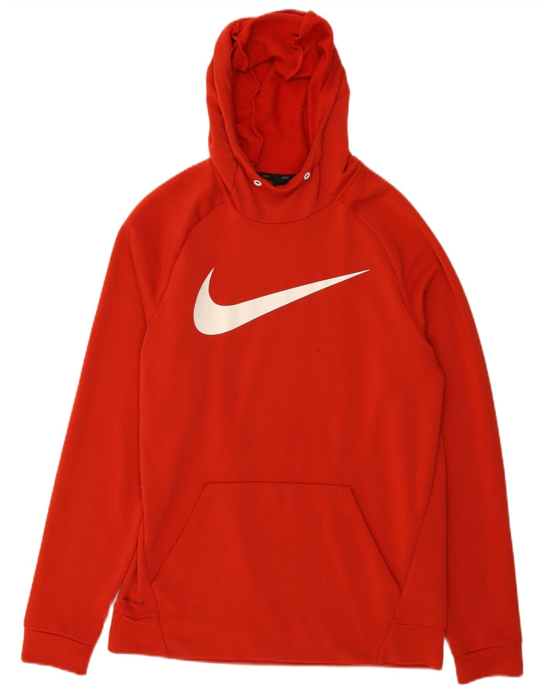 Nike Mens Dri Fit Graphic Hoodie Jumper Médio Laranja Poliéster