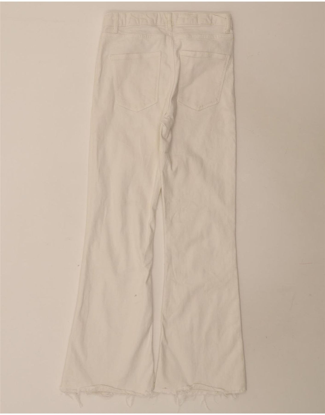 Calça jeans feminina cintura alta Zara EU 38 pequena W28 L31 branca