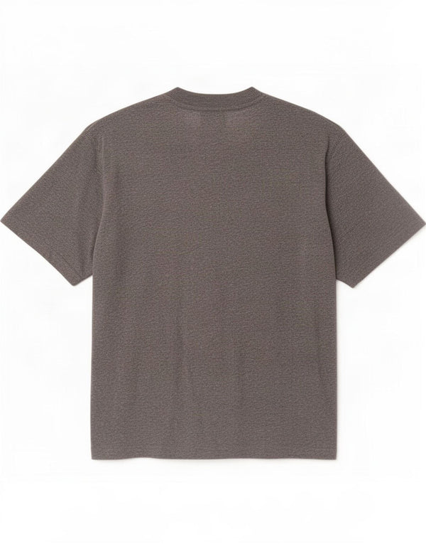 Camiseta masculina Reebok Top grande algodão manchado cinza